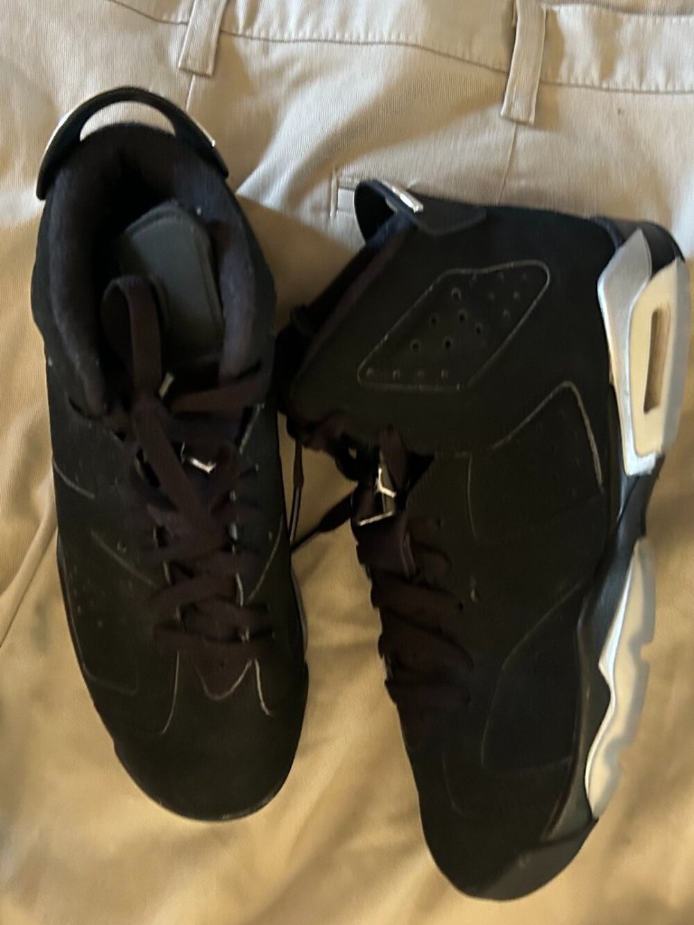 black air jordan jordans youth boys kids size 6 six gently used shoes gym